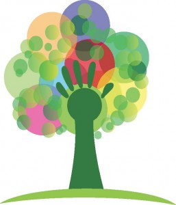 hand nonprofit tree